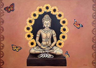 Buddha zonnebloem